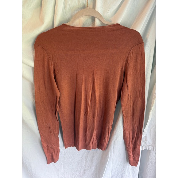 United Colors Of Benetton Sweaters - Stile Benetton Cashmere Blend Sweater Terracotta Orange Knit Top Size M